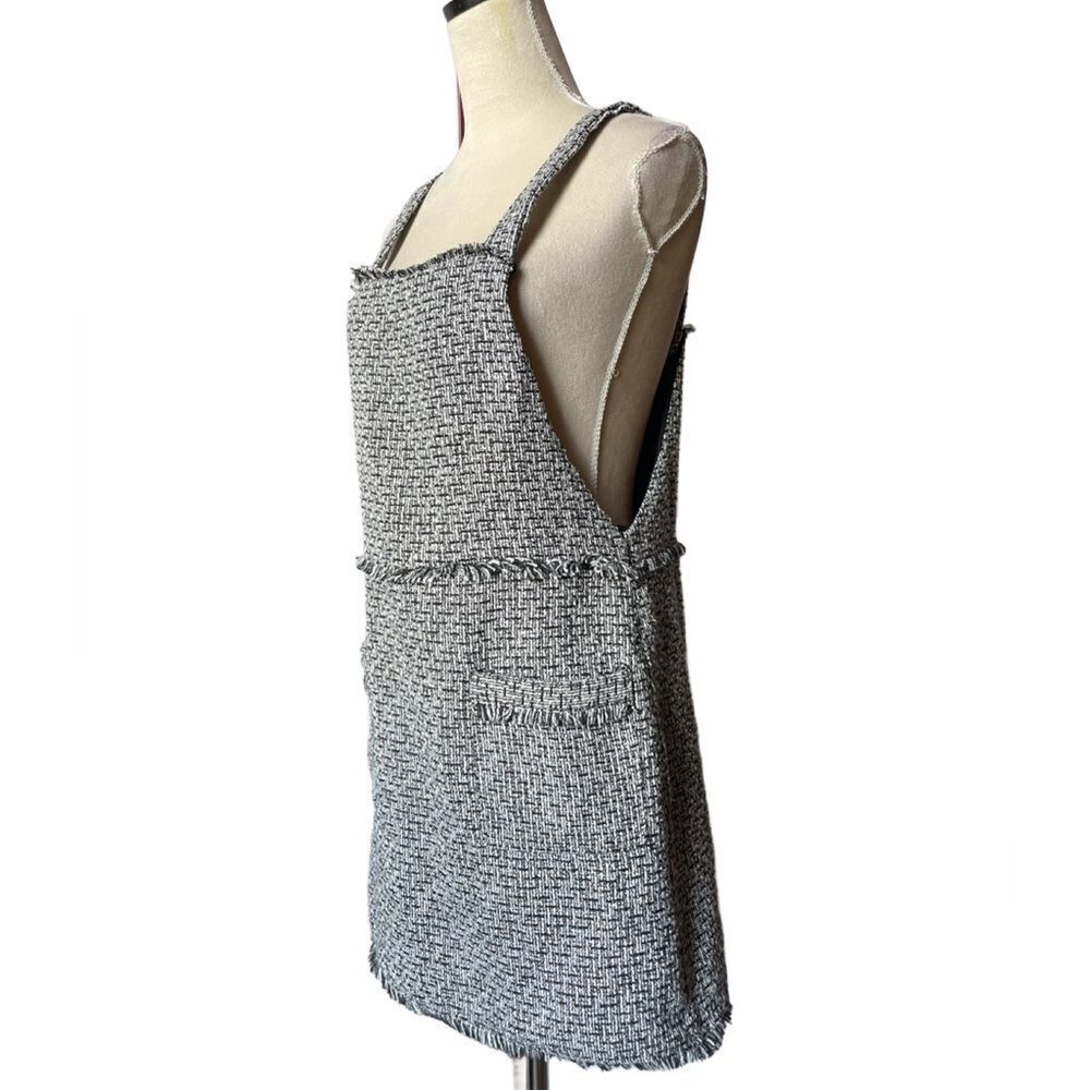 REVOLVE Black and Gray Tweed Dress - Picture 6 of 15